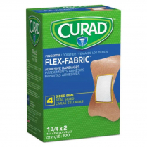 CURAD® Flex-Fabric™ Adhesive Bandages, 1 ¾" x 2" - Finger Tip