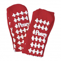 Posey Fall Prevention Socks, Red, Standard