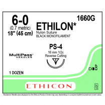 ETHILON® Nylon Suture, 1660G (6-0 w/PS-4 Needle)
