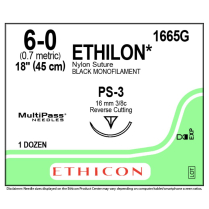 ETHILON® Nylon Suture, 1665G (6-0 w/PS-3 Needle)