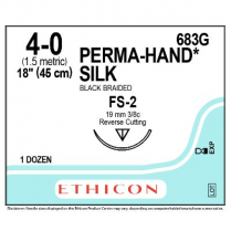 PERMAHAND® Silk Suture, 683G (4-0 w/FS-2 Needle)
