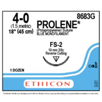 PROLENE® Polypropylene Suture 8683G (4-0 w/FS-2 Needle)