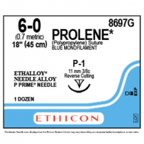 PROLENE® Polypropylene Suture 8697G (6-0 w/P-1 Needle)