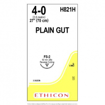 ETHICON® Plain Gut Suture, H821H (4-0 w/FS-2 Needle)