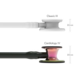 Cardiology IV™ Stethoscope - Black/Rainbow 6165