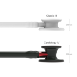 Cardiology IV™ Stethoscope - Black/Black/Red 6200