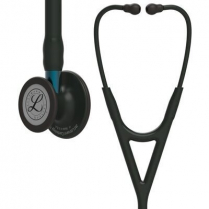 Cardiology IV™ Stethoscope - Black/Black/Blue 6201