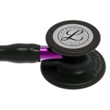 Cardiology IV™ Stethoscope - Black/Black/Violet 6203