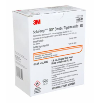 3M™ Soluprep™ Quarter Dose Swab, 0.5% CHG/70% Alcohol, Non-sterile, Clear, Small