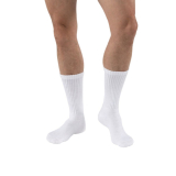 Jobst® Sensifoot™ Crew Diabetic Stockings, 8-15mmHg, White, XSmall