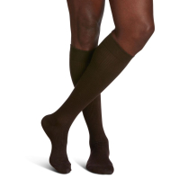 Sigvaris Casual Cotton Men's Stockings, 15-20mmHg, Size B, Brown