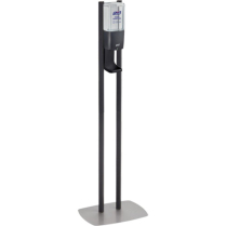 PURELL® ES10 Floor Stand w/Touch-Free Dispenser, Graphite