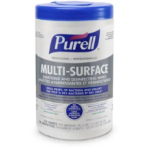 PURELL® Professional Multi-Surface Sanitizing & Disinfecting Wipes, 7" x 10"