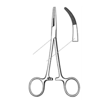 Sklar® Econo Sterile™ Kelly Hemostatic Forceps, Curved, 5-1/2"