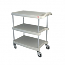 Metro® myCart Series Utility Cart, 16" x 27", 3 Shelves, Gray - Request Quote for Pricing