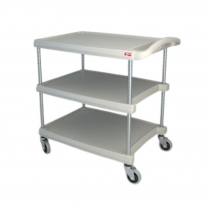 Metro® myCart Series Utility Cart, 20" x 30", 3 Shelves, Gray - Request Quote for Pricing