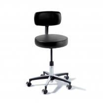 Ritter® 275 Manual Screw Adjust Stool w/Backrest, Soothing Blue - Request Quote for Pricing