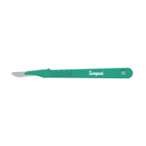 Jai Surgicals Premium Reinforced Scalpel w/Handle & Blade Guard, Disposable, #15