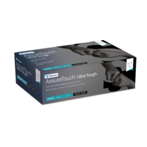 Medicom AssureTouch Ultra Tough™ Black Nitrile Exam Gloves (100 per box), X-Large