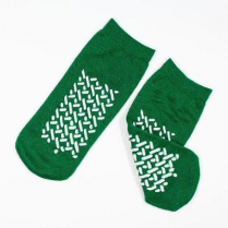 Dynarex® Non-Skid Double Sided Slipper Socks, Medium (Green)