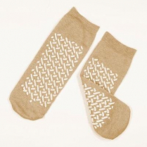 Dynarex® Non-Skid Double Sided Slipper Socks, X-Large (Beige)