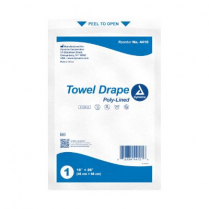 Dynarex® Disposable Towel Drapes, Sterile, Plain, 18" x 26"