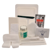 Dressing Tray w/Gauze, Instruments & Towel, Wrapped