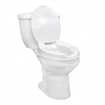 Drive® Raised Toilet Seat w/Lid, 4"