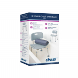 Drive® Deluxe Aluminum Bath Chair w/Back, Gray