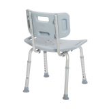 Drive® Deluxe Aluminum Bath Chair w/Back, Gray