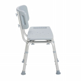 Drive® Deluxe Aluminum Bath Chair w/Back, Gray