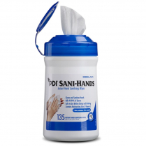 Sani-Hands® Instant Hand Sanitizing Wipes, 6" x 7.5", Medium Canister