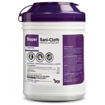 Super Sani-Cloth® Germicidal Disposable Wipe, 6" x 6.75"