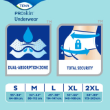 TENA® Protective Underwear, Extra, S (fits waist sizes 64-89cm)