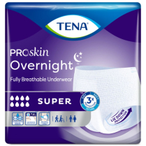 TENA® Overnight Super Protective Underwear, XL (fits waist sizes 140-168cm)