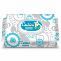 Cuties® Quilted Baby Wipes, Sensitive Soft Pack