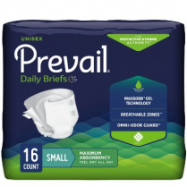 Prevail® Daily Briefs, Small (20" - 31" Waist)