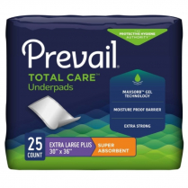PREVAIL® Super Absorbent Underpads, 30" x 36", Peach
