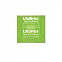 Lifestyles® Condoms Assorted Colors, Lubricated, Regular