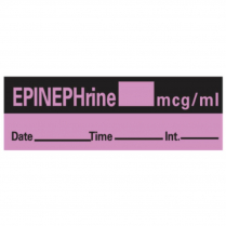 EPINEPHrine Label, Violet, 1-1/2" x 1/2"