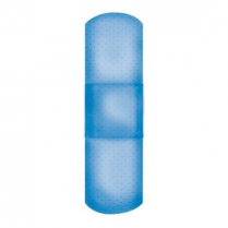 Blue Metal Detectable Adhesive Bandages, Flexible Fabric