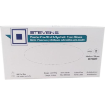 Stevens Synthetic Vinyl Stretch Exam Gloves, Powder-Free, Non-Sterile