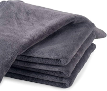 16x24 Shine Glass Microfiber Towel - Charcoal Grey 150/cse