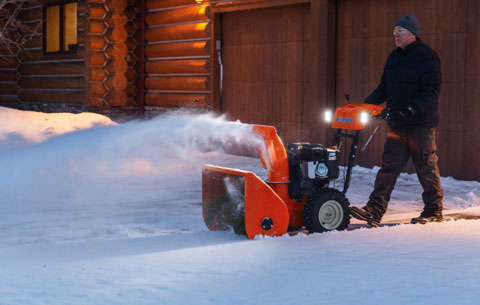 Simplicity Signature Series Dual-Stage Snow Blowers 1728 - Dual LED Headlights with Courtesy Path Lighting