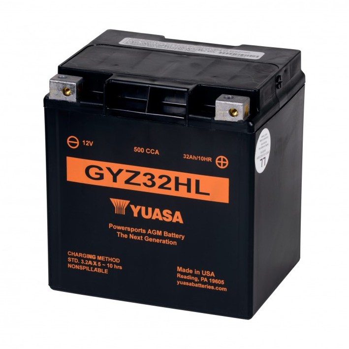 Batterie Moto Yuasa GYZ32HL 12V 33.7ah 500a AGM