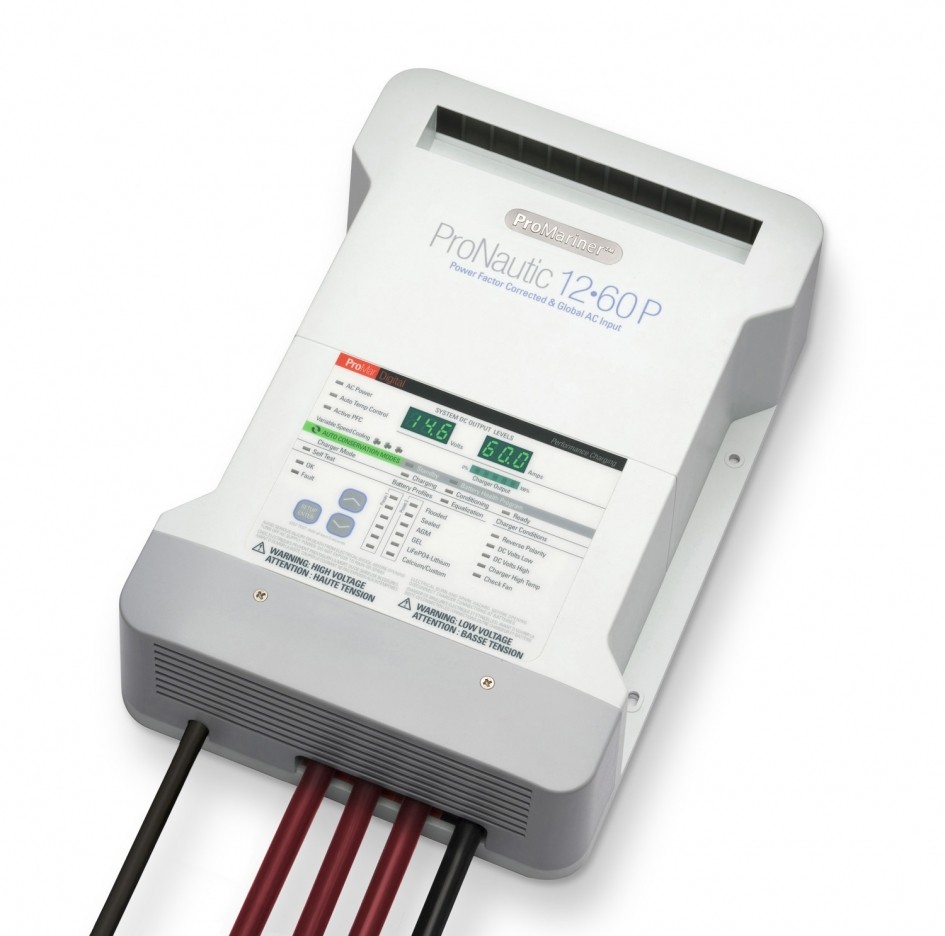 PRONAUTIC-1260P CHARGEUR 12V / 60 AMP 3 BANQUE