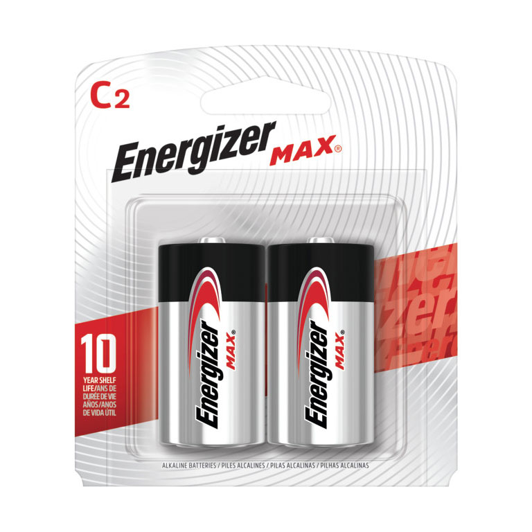 E93BP2   Pile alcaline C Energizer Max (Carte de 2)