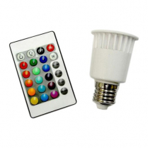 EWL-LEDRGB5W   LAMPE DEL COULEURS  AVEC CONTROL A  DISTANCE