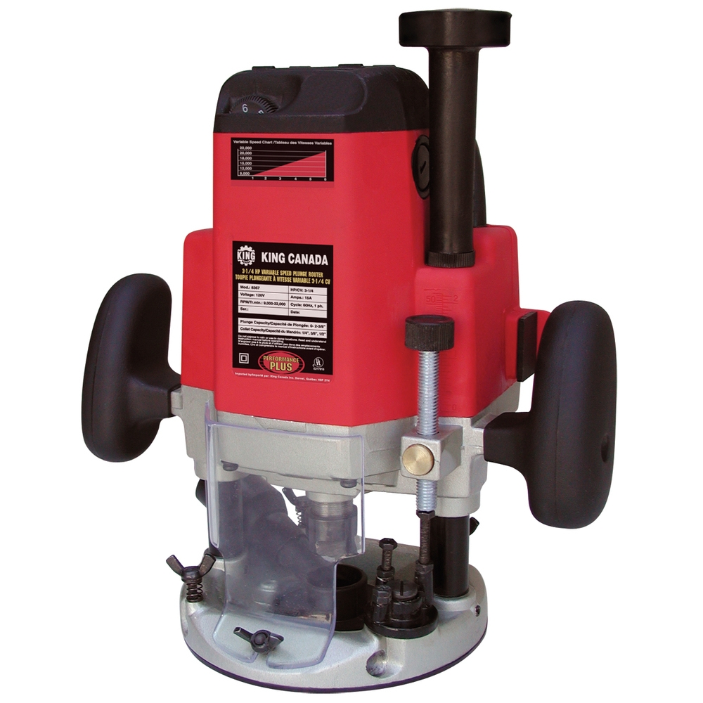 Variable speed Plunge Router KING Canada - Power Tools 