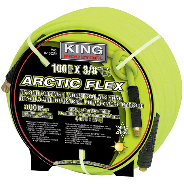 100 feet x 38 Hybrid Polymer industrial air hose KING Canada - Power Tools,  Woodworking and Metalworking Machines by King Canada